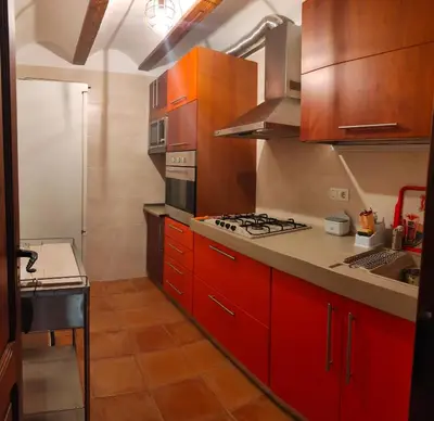 Una cocina o zona de cocina en Casa Rural María