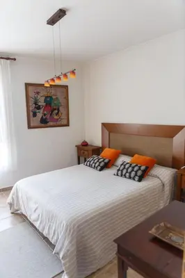 Cama o camas de una habitación en Casa Rural La Pinta- SendaViva y Bardenas