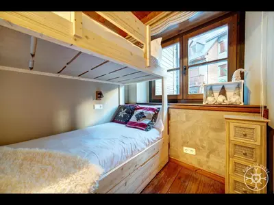 Cama o camas de una habitación en SABOREDO en Val de Ruda