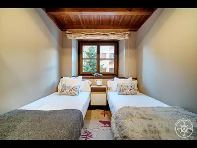 Cama o camas de una habitación en SABOREDO en Val de Ruda
