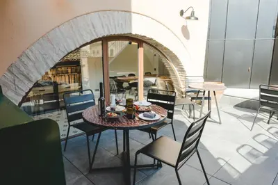 Zona de estar de ORA Hotel Priorat, a Member of Design Hotels