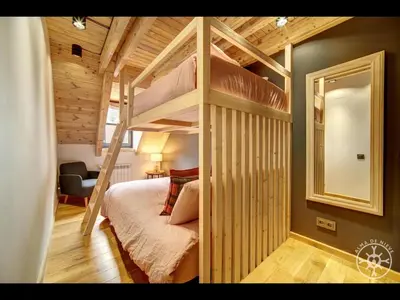 Cama o camas de una habitación en CASA VINYETA de Alma de Nieve