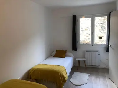 Cama o camas de una habitación en Casita Pelopin