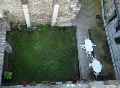 Jardín al aire libre en Casita Pelopin