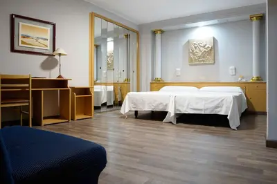 Cama o camas de una habitación en Cesaraugusta