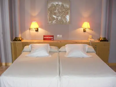Cama o camas de una habitación en Cesaraugusta