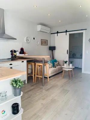 Una cocina o zona de cocina en Apartamentos Nenufar