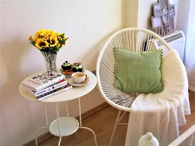 Zona de estar de Noa Apartment En el corazón de los Pirineos