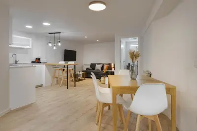 Una cocina o zona de cocina en Alojamiento Maite Jaca