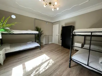 Cama o camas de una habitación en VTZ El Balcón de Conde de Aranda III