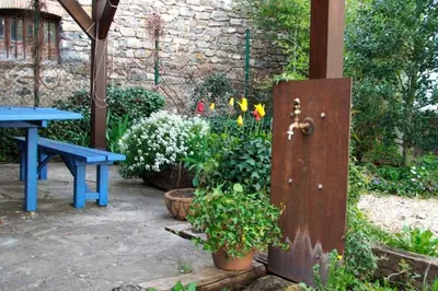Jardín al aire libre en Garxo Apartamentos