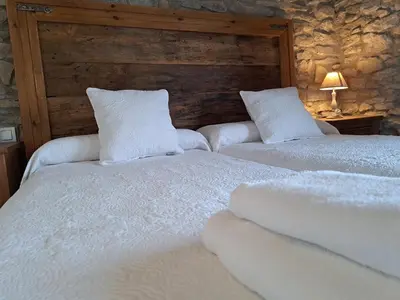Cama o camas de una habitación en Casa Moliner