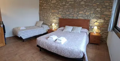 Cama o camas de una habitación en Casa Moliner