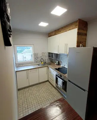 Una cocina o zona de cocina en Cal Perico, apartamento para turistas y escaladores