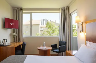 Cama o camas de una habitación en Exe Plaza Delicias