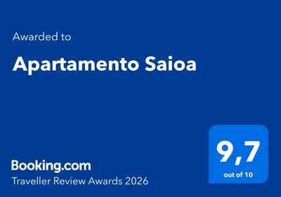 Certificado, premio, señal o documento que está expuesto en Apartamento Saioa