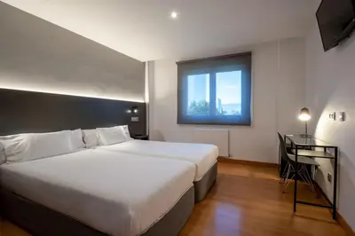 Cama o camas de una habitación en Sancho Ramirez