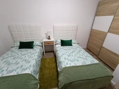 Cama o camas de una habitación en APARTAMENTO ESTEL