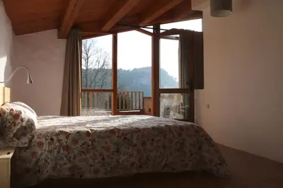 Cama o camas de una habitación en Casa ecológica en plena naturaleza
