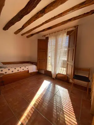 Cama o camas de una habitación en Dúplex Teresa