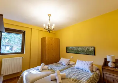 Cama o camas de una habitación en Casa nora villanua