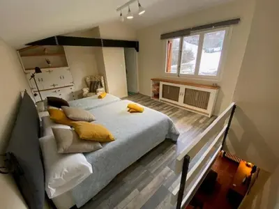 Cama o camas de una habitación en Casa Tere Panticosa
