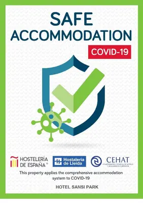 Certificado, premio, señal o documento que está expuesto en Hotel Sansi Park