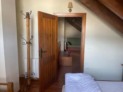 Cama o camas de una habitación en Apartamento Duplex Esterri ideal para familias