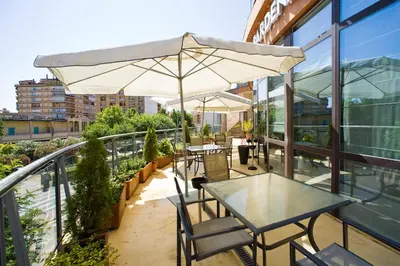 Un balcón o terraza de Hotel Sercotel Tudela Bardenas