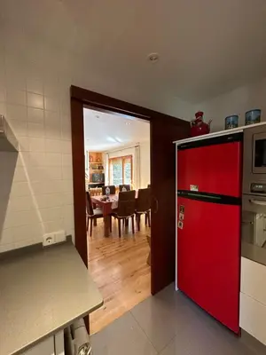 Una cocina o zona de cocina en Apartament Rialp amb vistes al riu Noguera Pallaresa