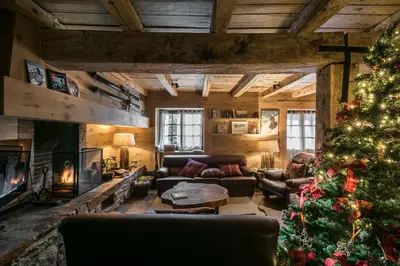 Zona de estar de Casa Pleta de Baqueira Deluxe by Totiaran