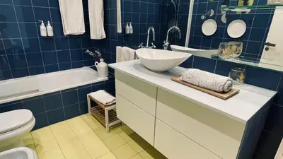 Un baño de Estilosa casa golf suites
