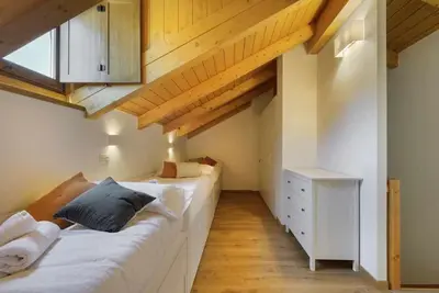 Cama o camas de una habitación en Duplex Campodios Villanua