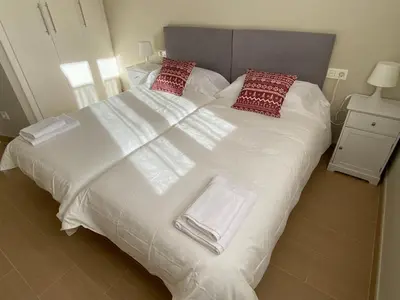 Cama o camas de una habitación en Apartamento Casa Francho 2
