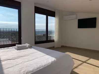Cama o camas de una habitación en Ca La Rosalia Arbeca