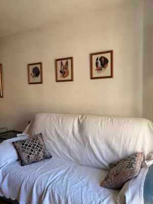Cama o camas de una habitación en Planta baja con terraza soleada y jardín - Besiberri 1