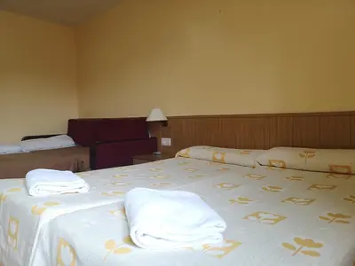 Cama o camas de una habitación en Hotel Taüll