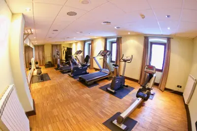 Gimnasio o instalaciones de fitness de Hotel Santa Cristina Petit Spa