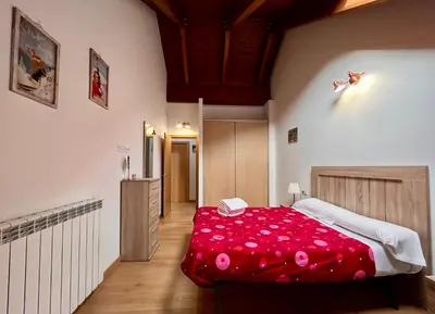 Cama o camas de una habitación en BPIRINEOS-Ardonés