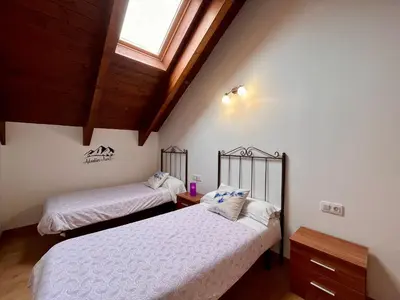 Cama o camas de una habitación en BPIRINEOS-Ardonés