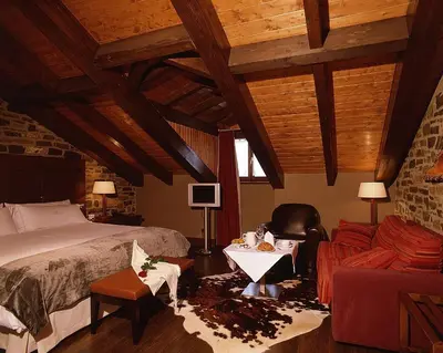 Cama o camas de una habitación en Los Siete Reyes