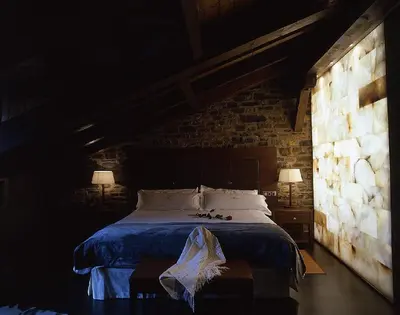 Cama o camas de una habitación en Los Siete Reyes