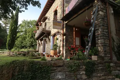 Jardín al aire libre en Casa María Berna