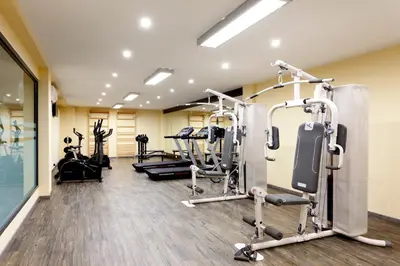 Gimnasio o instalaciones de fitness de Hotel Ciudad de Alcañiz