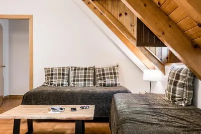 Zona de estar de Riu Nere Mountain Apartments