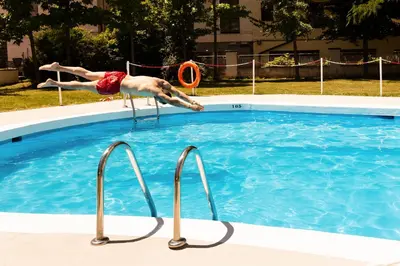 Piscina en o cerca de Gran Hotel de Jaca