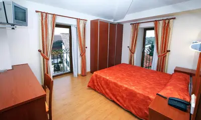 Cama o camas de una habitación en Hotel Agorreta