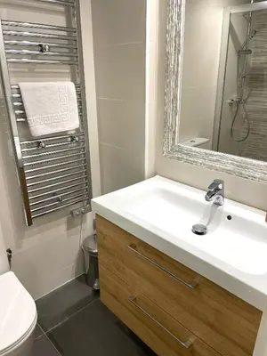 Un baño de Apartamento céntrico patio chill out-Prime video