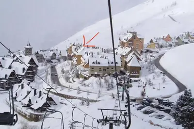 WOW views next to the ski lift! en invierno