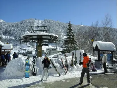 WOW views next to the ski lift! en invierno